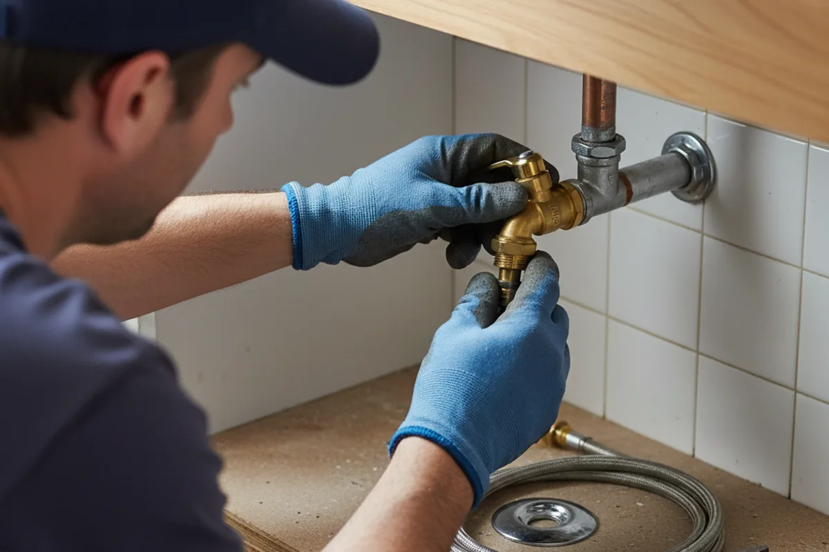 Shutoff valve and fitting work during Repiping in Peoria